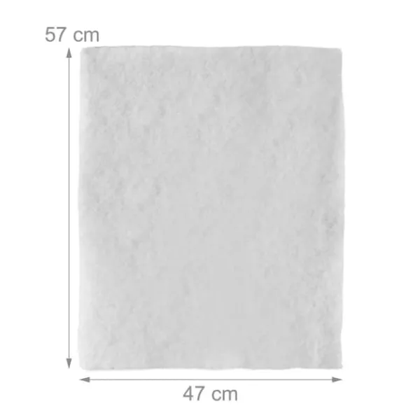 Emhættefilter, 0,5x57x47 cm, Hvid Best