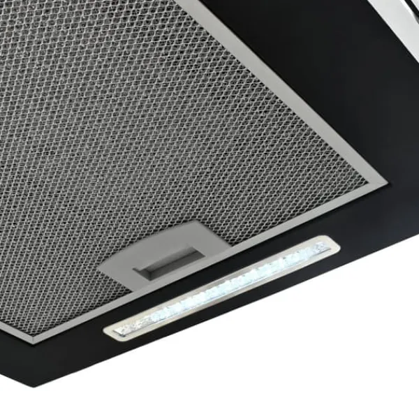 Emhætter>Emhætter - Living hængende ø-emhætte med touchsensor LCD 37 cm pulverlakeret stål