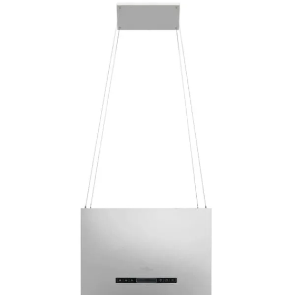 Emhætter - Living hængende ø-emhætte med touchsensor LCD 55 cm rustfrit stål Best