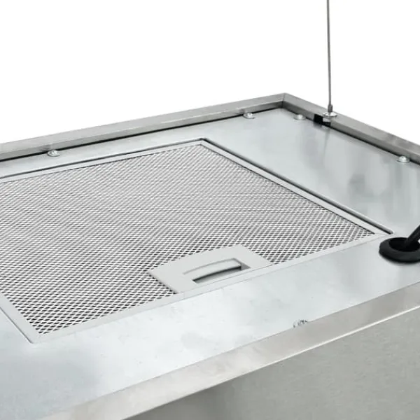 Emhætter - Living hængende ø-emhætte med touchsensor LCD 55 cm rustfrit stål Best