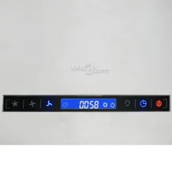 Emhætter - Living hængende ø-emhætte med touchsensor LCD 55 cm rustfrit stål Best