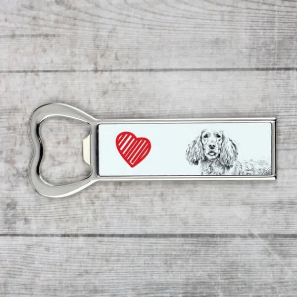 Cocktailshakers & Drinkudstyr>Engelsk Cocker Spaniel - flaskeåbner med en hund, personlig køleskabsåbner, unik gave til en mand fra Art-Dog