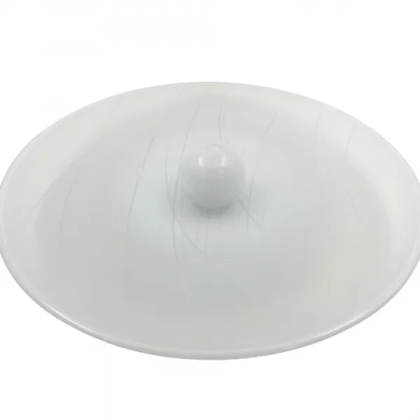 Kosta Boda Skålelåg>Engraver Fad Hvid, Ø 52cm -