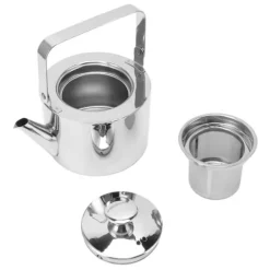 Kaffe- & Tekander>Ergonomisk håndtag tekedel i rustfrit stål med si, 1L kapacitet