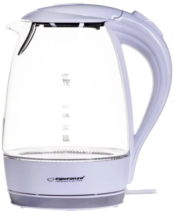 Elkedel>Esperanza EKK011W Elkedel 1,7 L Hvid, Flerfarvet 2200 W