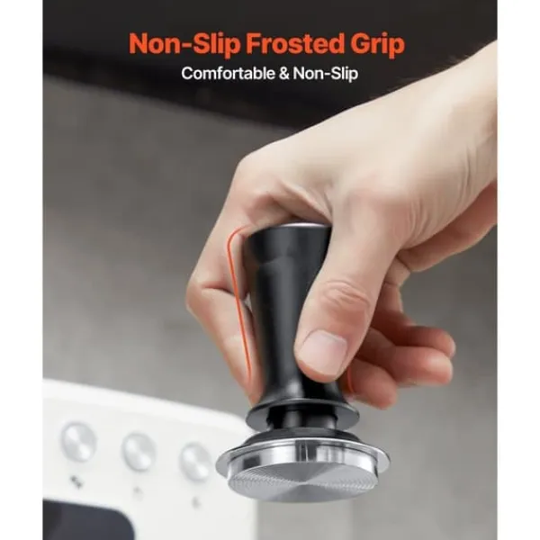 Kaffemaskiner Til God Kaffe>Espresso Tamper 51mm, Rustfrit Stål Kaffe Tamper, med Fjederfunktion