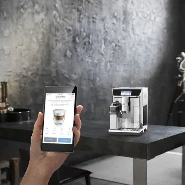 Kaffemaskiner Til God Kaffe>Espressomaskin med kvarn - DELONGHI - PrimaDonna Elite Experience ECAM650.85.MS - Ansluten - Grå