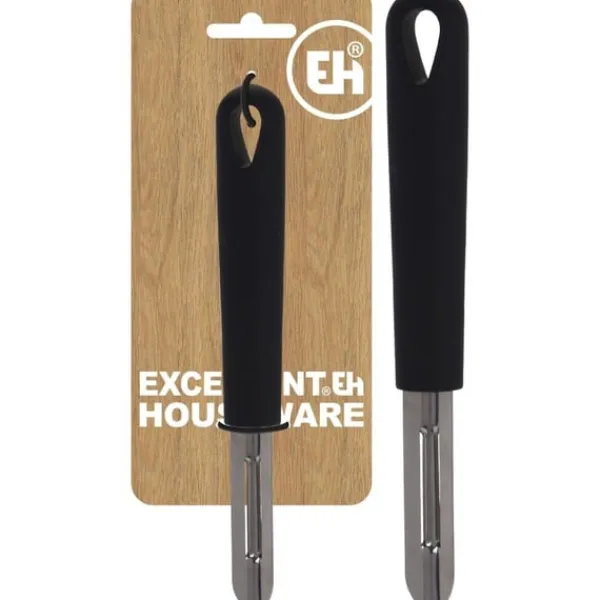Madskrællere & Udkernere>Excellent Houseware skræller 19 cm sort/rustfrit stål