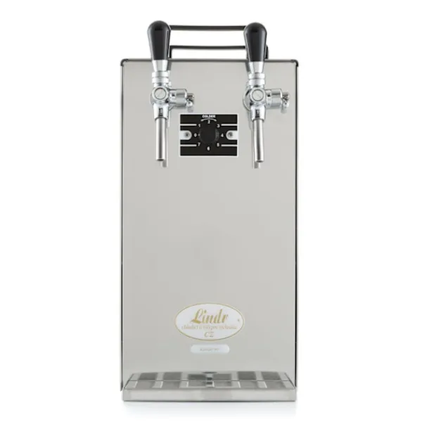Fadølsanlæg - kontakt 40 2-sidet tør køler, kontinuerlig køler 50 liter/h, inkl. Dispensersøjle, Green Line, KEG 2:Type D, KEG:NC adapter Online