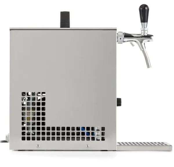 Fadølsanlæg, Øldispenser, Øl Køledispenser PYGMY 20 / K, med membranpumpe, 1-linjes tørkøler, fremstillet af rustfrit stål, 25 liter/h, Green Line Hot