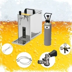 Ølhaner>Fadølsanlæg, Øldispenser, Øl Køledispenser, Øl dispenser, Ølmaskine, Ølautomat PYGMY 25, 1 linje tørkøler, 30 liter/hr, Green Line, KEG:Type A