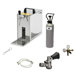 Ølhaner>Fadølsanlæg, Øldispenser, Øl Køledispenser, Øl dispenser, Ølmaskine, Ølautomat PYGMY 25, 1 linje tørkøler, 30 liter/hr, Green Line, KEG:Type A