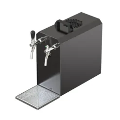 fadølsanlæg STREAM 50 ølkasse, gennemstrømningskøler, 2-linjers tørkøler, op til 55 liter/h - BLACK EDITION, KEG:uden, KEG 2:NC adapter Outlet