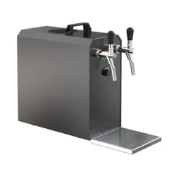 fadølsanlæg STREAM 50 ølkasse, gennemstrømningskøler, 2-linjers tørkøler, op til 55 liter/h - BLACK EDITION, KEG:Typ G, KEG 2:KeyKeg Best