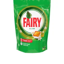 Rengøringsmiddel>FAIRY ALL IN 1 ORANGE dishwasher 60 capsules