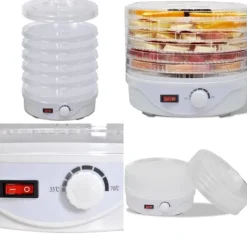Dehydratorer>Fødevaredehydrator rund 250 W 6 bakker - Fødevaredehydrator - Fødevaredehydratorer - Home & Living
