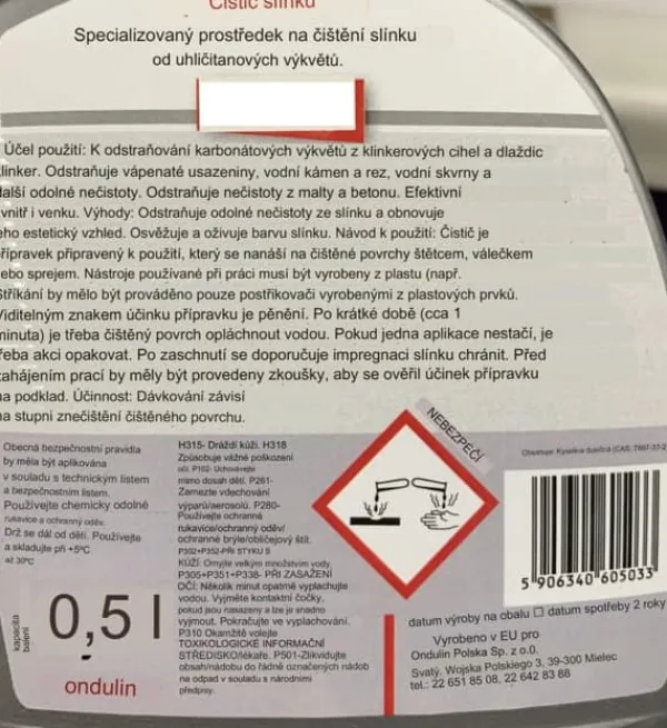 Feda klinkerrens 0,5 l New