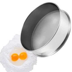 Sier>Finmasket Melsigte i Rustfrit Stål 80 Mesh, Optimal til Bagning af Kager, Holdbar og Effektiv