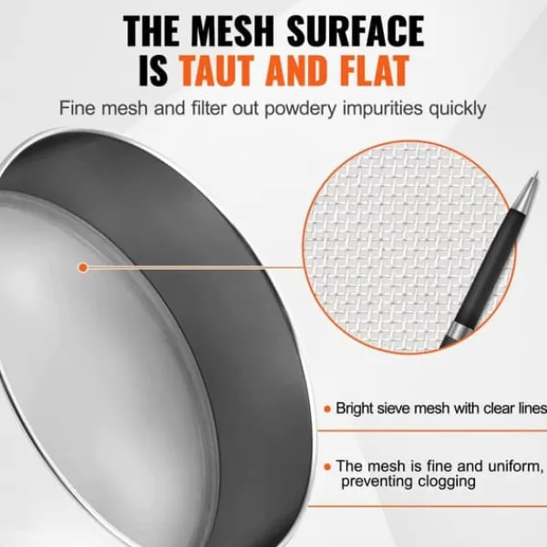 Sier>Finmasket Melsigte i Rustfrit Stål 80 Mesh, Optimal til Bagning af Kager, Holdbar og Effektiv