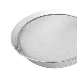 Finmasket si i rustfrit stål med trælignende håndtag til ris, olie, pasta, nudler, grøntsager M 380x133mm Hot