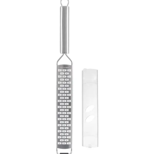 Mandolin- & Rivejern>Flad køkken rivejern til grøntsager, ost, kartofler, stål, 38 cm ORION 144810