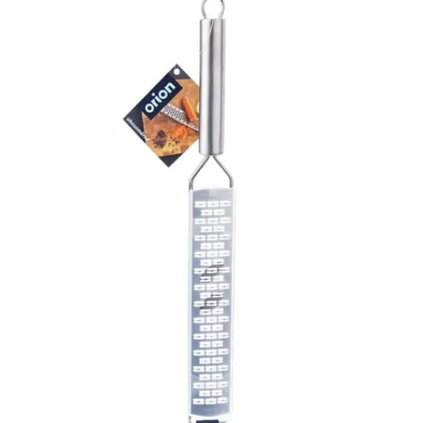Mandolin- & Rivejern>Flad køkken rivejern til grøntsager, ost, kartofler, stål, 38 cm ORION 144810