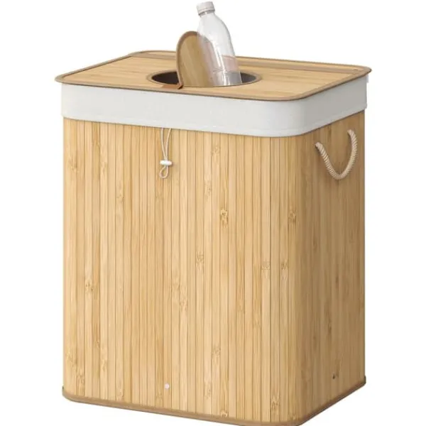 Flaskegenbrugsbeholder, 40,5x40,5x61 cm, Beige Discount