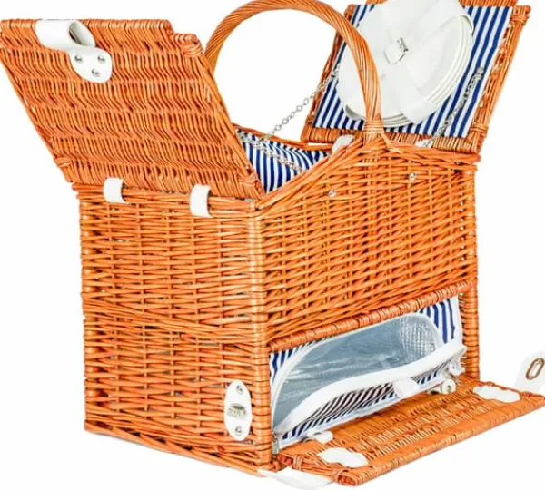 Viking Choice Flettet picnickurv XL 4 personer + service & termopose Best