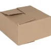 Opbevaringsæsker Til Hjemmet>Foldbar opbevaringskasse - 50 stk Brun | Størrelse: 15x15x8 cm | Materiale: Pap
