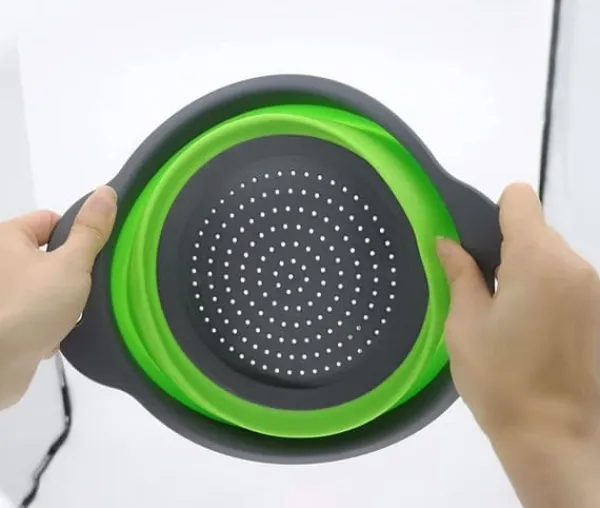 Foldbar silikone si - grøn og grå Discount