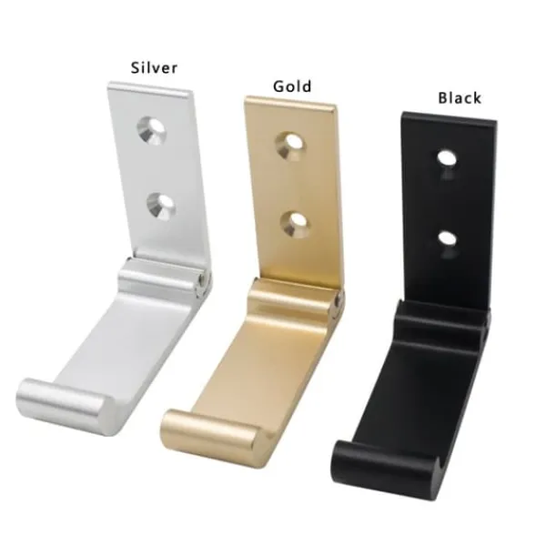 Opbevaringskroge & Hylder>Foldbar Tøjkrog Husholdnings Aluminiumslegering Vægmonterede Kroge Håndklæde Frakke Hattebøjle
