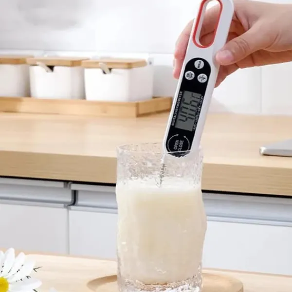 Foldbart digitalt køkkentermometer Instant Read Black Sale