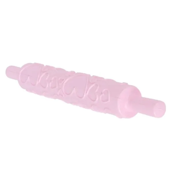 Kageruller>Fondant Kagerulle Plast Præget Rulle til Cookies Kiks Konditor Kagedekoration (Hjerteform)