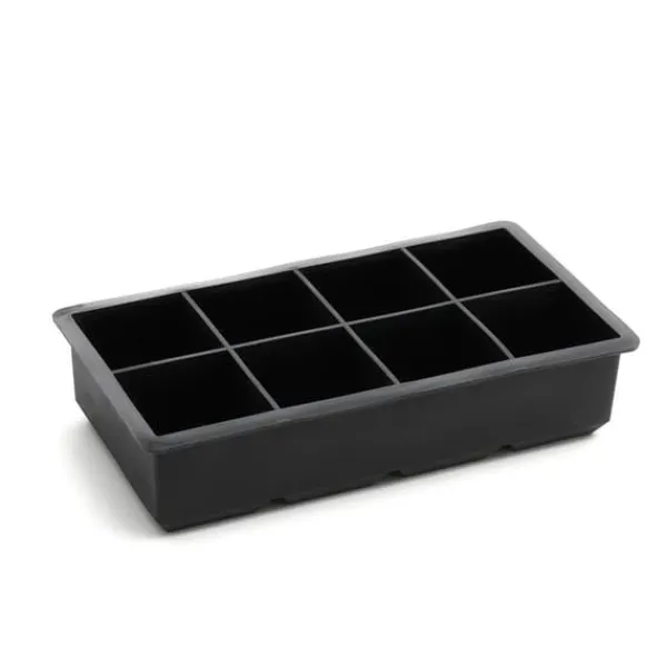 Isforme>Form | ALCOLE | til firkantede isterninger, sort | 22x11 cm | 891361