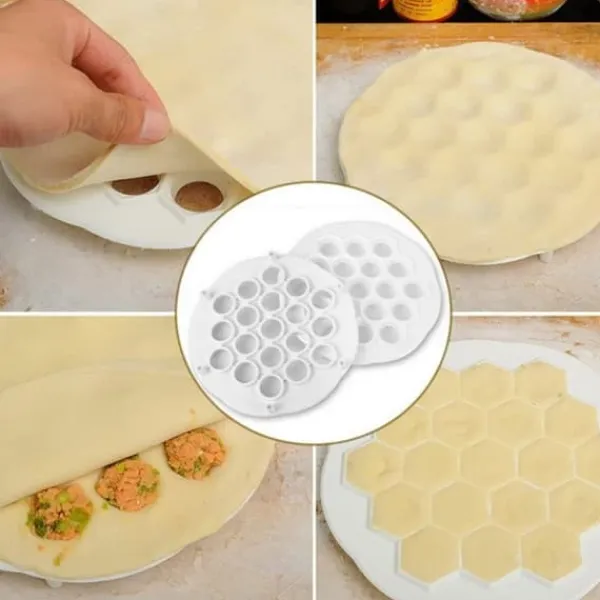Pastaforme & Pasta-Udstikkere>Form til dumplings - 19 huller