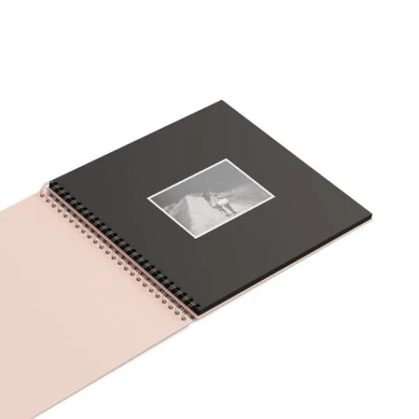 Fotoalbum Dusty Pink med svarta blad 35x31,5cm Bigso Box of Sweden Outlet