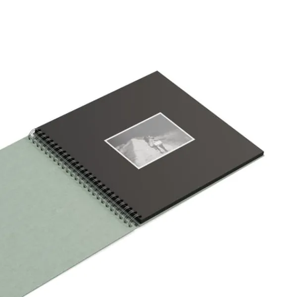 Fotoalbum Soft Teal med svarta blad 35x31,5cm Bigso Box of Sweden Hot