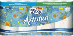 Toiletpapir>Foxy Artistico toiletpapir 8 ruller fersken
