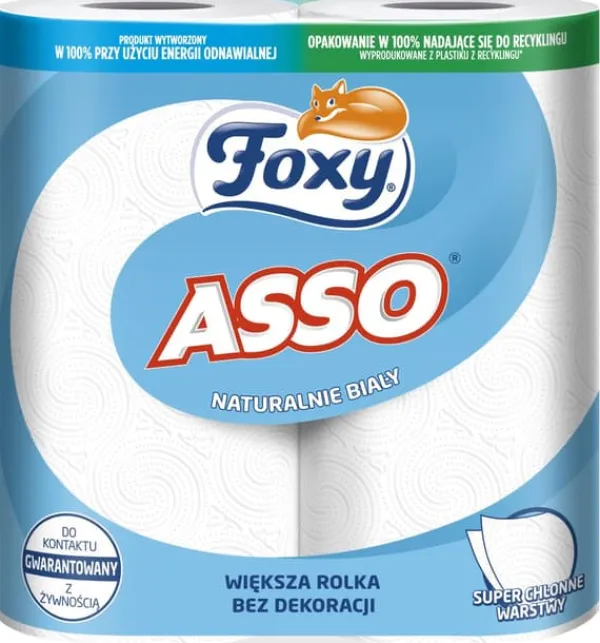 Foxy Asso Køkkenhåndklæde 2 Ruller Outlet