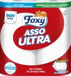 Foxy Asso Ultra BIG Køkkenhåndklæde 2 ruller Best