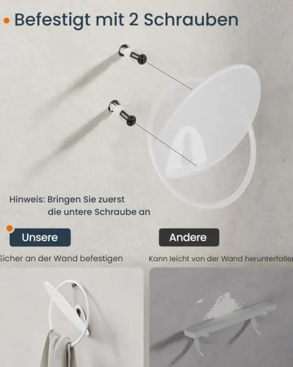 Frakkekroge 4-pak, vægkroge til ophængning af frakker, håndklæder, hver holder op til 5 kg, æg-inspireret design, til stue, soveværelse, gang, perleh | CDON Hot