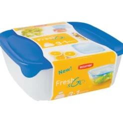 Beholdere Til Madopbevaring>FRESH&GO 3+1 beholdersæt