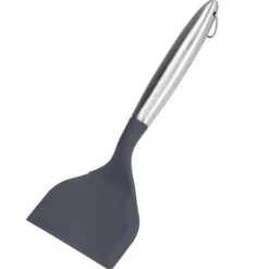Stegepaletter>Friteringsspatel med bred mun i rostfritt stål Förhindra att fastnar Köksmatlagningsspatel för KitchenGray(304#)