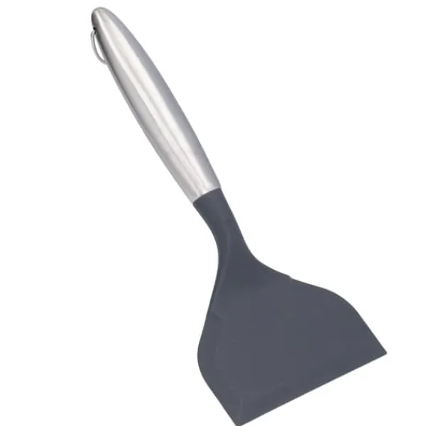 Stegepaletter>Friteringsspatel med bred mun i rostfritt stål Förhindra att fastnar Köksmatlagningsspatel för KitchenGray(304#)