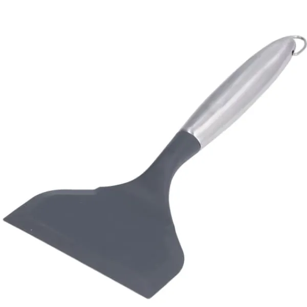 Stegepaletter>Friteringsspatel med bred mun i rostfritt stål Förhindra att fastnar Köksmatlagningsspatel för KitchenGray(304#)