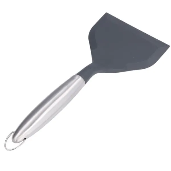 Stegepaletter>Friteringsspatel med bred mun i rostfritt stål Förhindra att fastnar Köksmatlagningsspatel för KitchenGray(304#)