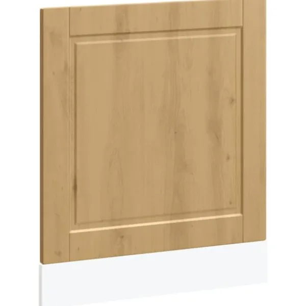 Frontpanel til opvaskemaskine i egetræ - 60x1,5x67 cm | Farve: Egetræsfarvet Discount