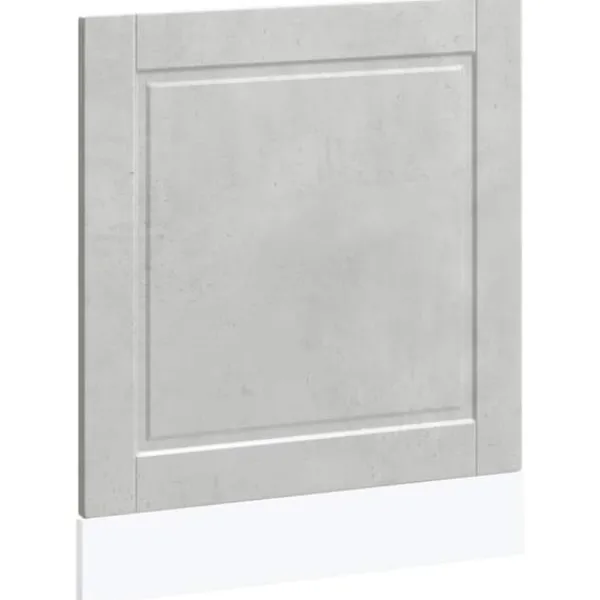 Opvaskemaskiner>Frontpanel til opvaskemaskine - Slidstærk og nem at rengøre | Størrelse: 60x1,5x67 cm | Farve: Betongrå