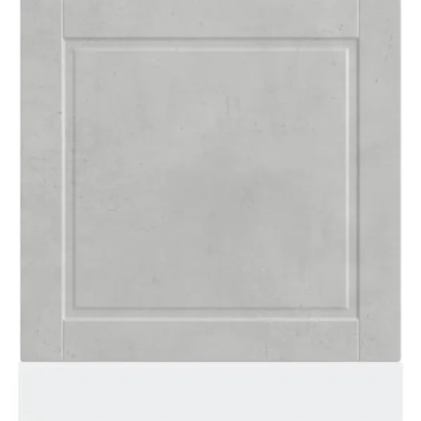 Opvaskemaskiner>Frontpanel til opvaskemaskine - Slidstærk og nem at rengøre | Størrelse: 60x1,5x67 cm | Farve: Betongrå
