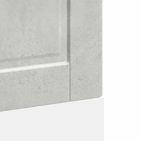 Opvaskemaskiner>Frontpanel til opvaskemaskine - Slidstærk og nem at rengøre | Størrelse: 60x1,5x67 cm | Farve: Betongrå